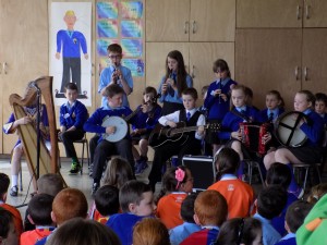 Our musicians entertained with a selection of Irish tunes