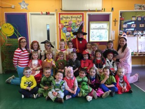 The Nursery staff and children came to school dressed up as a character from their favourite book.